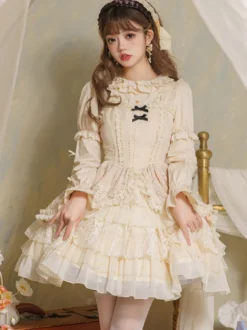 Chemisiers Lolita Gothiques Chemise À Manches Longues À Volants Haut Lolita Chemise Lolita Noire Vintage