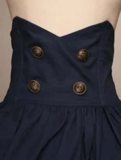 Classique Jupe Lolita Taille Haute Gothique En Coton Unicolore Avec Nœuds Déguisements