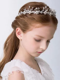 coiffe de fille de fleur accessoire de cheveux