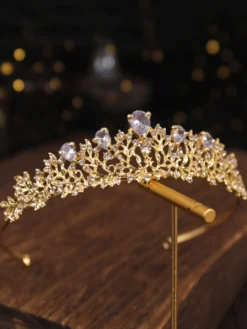 coiffe de mariage diadème accessoires de cheveux de mariée en métal