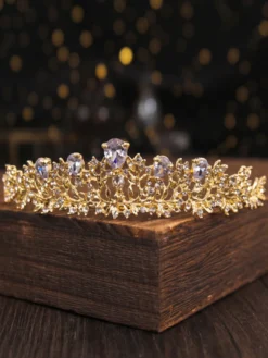 coiffe de mariage diadème accessoires de cheveux de mariée en métal