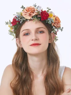 Coiffe de mariage en velours côtelé Accessoires pour cheveux de mariée