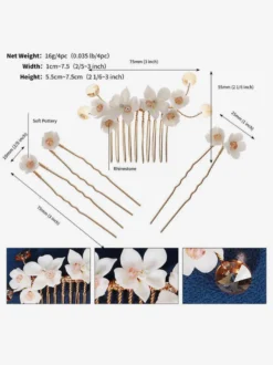 Coiffe de mariage Peigne Accessoires de cheveux de mariée en métal