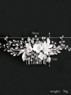 Coiffe de mariage peigne fleur métal accessoires de cheveux de mariée