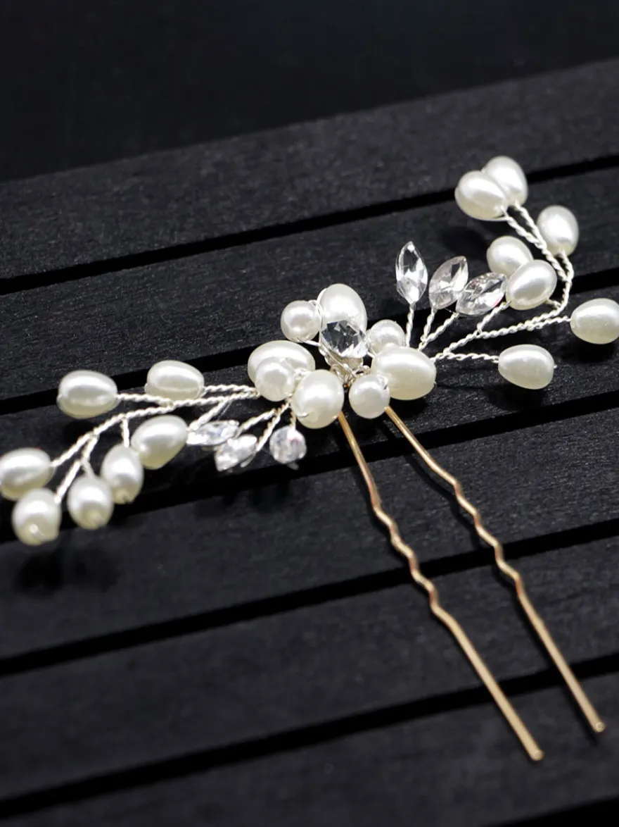 Coiffes Accessoires de cheveux en métal de mariage pour la mariée