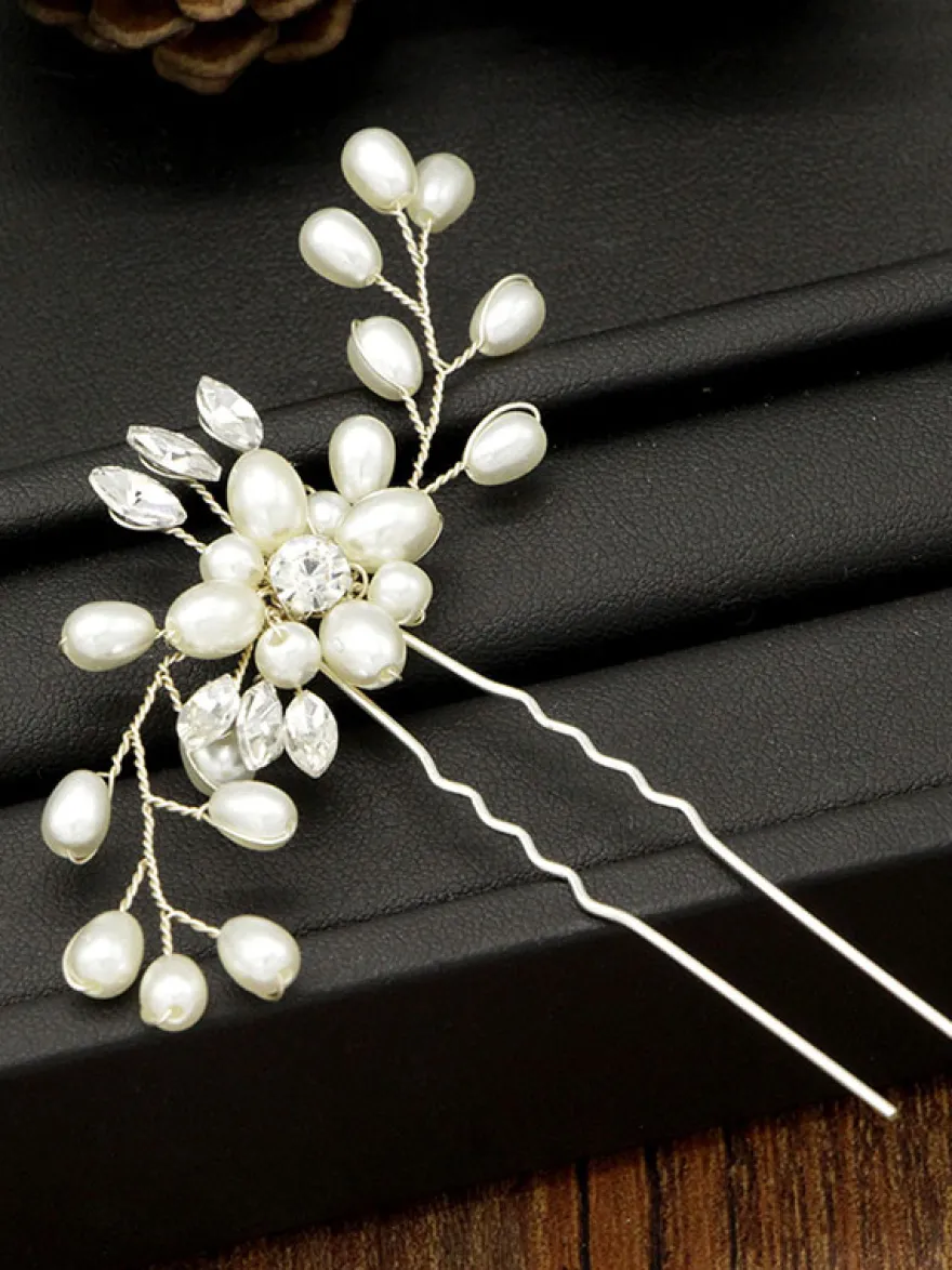 Coiffes Accessoires de cheveux en métal de mariage pour la mariée