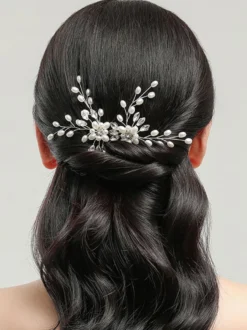 Coiffes Accessoires de cheveux en métal de mariage pour la mariée