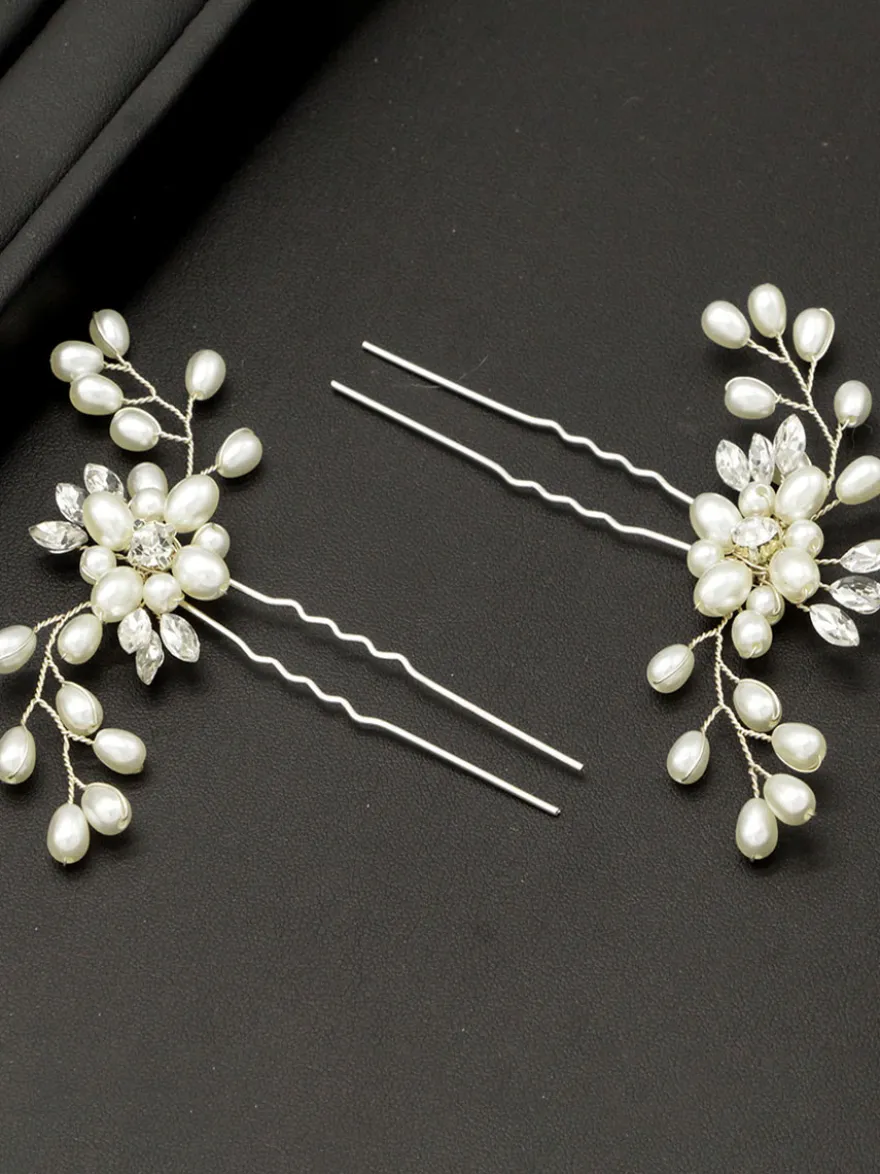 Coiffes Accessoires de cheveux en métal de mariage pour la mariée