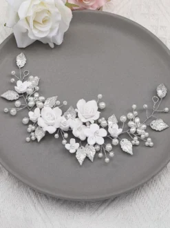 Coiffes Accessoires de cheveux en métal de mariage pour la mariée