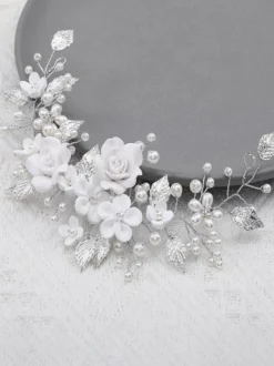 Coiffes Accessoires de cheveux en métal de mariage pour la mariée
