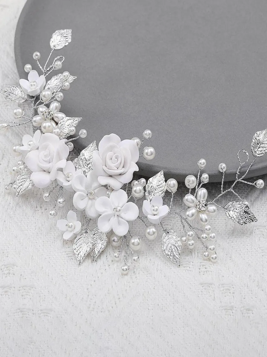 Coiffes Accessoires de cheveux en métal de mariage pour la mariée