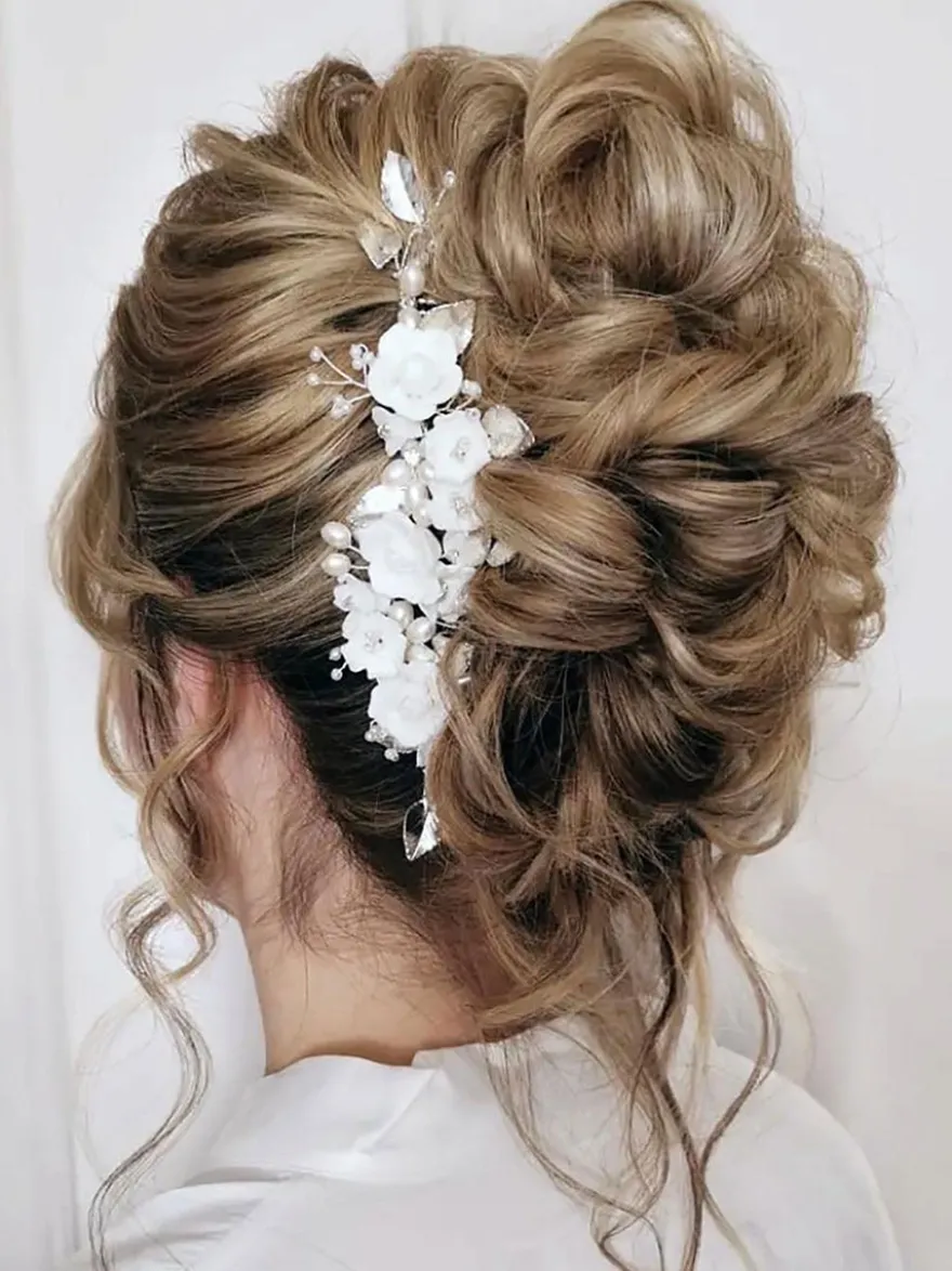 Coiffes Accessoires de cheveux en métal de mariage pour la mariée