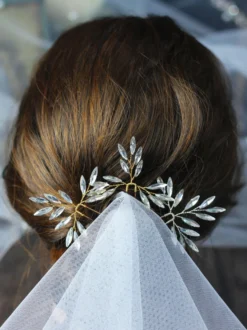 Coiffes Chapeaux de mariage Accessoires de cheveux de mariée strass