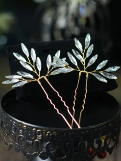 Coiffes Chapeaux de mariage Accessoires de cheveux de mariée strass