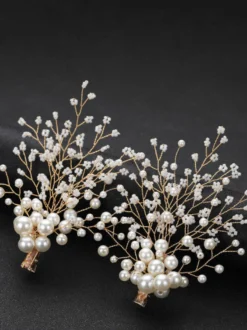 Coiffes Épingle à cheveux de mariage Accessoires de cheveux de mariée en métal