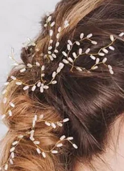 Coiffure de mariée accessoire de cheveux