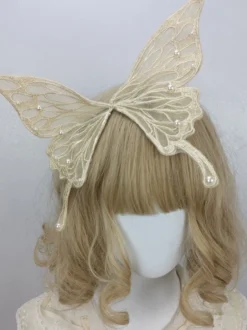 Coiffure Rococo Style Lolita Accessoires Perles Papillon Divers
