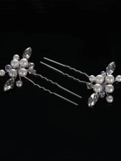 Coiffures de mariage Coiffures de mariage Métal perle Accessoires de cheveux de mariée