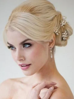Coiffures de mariage Coiffures de mariage Métal perle Accessoires de cheveux de mariée
