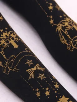 Collants Lolita noir Déguisements Halloween Demon Cross Gilding velours Lolita Jersey