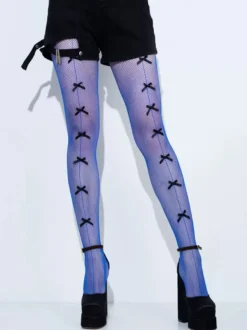 Collants Pour Femmes Bas Rose À Nœuds Sexy
