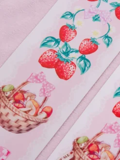 Collants Sweet Lolita Rose Spandex Motif Fruits Accessoires Lolita