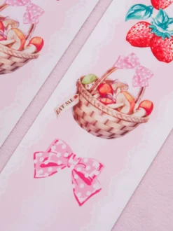 Collants Sweet Lolita Rose Spandex Motif Fruits Accessoires Lolita