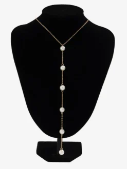 Colliers Or Métallisé Métal Perles Bijoux Femme