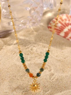 Collier tendance en perles colorées Sun Chic