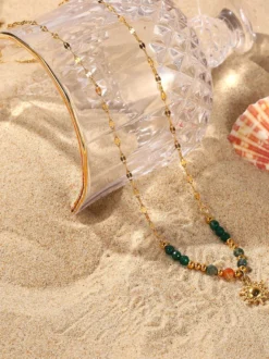 Collier tendance en perles colorées Sun Chic