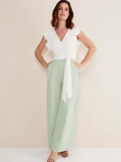Combinaison de mariage tenue de mère de mariée combinaison sans manche col v