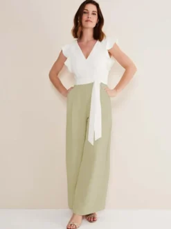 Combinaison de mariage tenue de mère de mariée combinaison sans manche col v