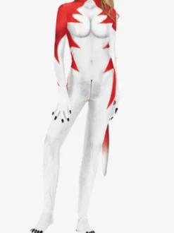 Combinaison moulante moulante pour femme style zentai cosplay animal Halloween.