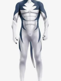 Combinaison moulante moulante pour homme style zentai idéale pour Halloween et le cosplay animal.