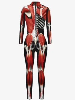 Combinaison néon déguisement impression numérique 3D combinaison phosphorescente UV style Zentai costume de cosplay d'Halloween en polyester.