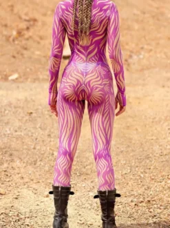 Combinaisons moulantes costumes Zentai body néon costume de cosplay d'Halloween impression numérique 3D body phosphorescent UV Halloween