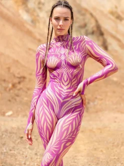 Combinaisons moulantes costumes Zentai body néon costume de cosplay d'Halloween impression numérique 3D body phosphorescent UV Halloween