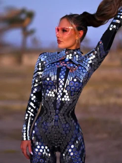 Combinaisons moulantes costumes Zentai body néon costume de cosplay d'Halloween impression numérique 3D body phosphorescent UV combinaisons moulantes Zentai pour les fêtes d'Halloween