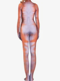 Combinaisons moulantes Zentai néon pour Halloween et cosplay impression numérique 3D body phosphorescent UV combinaisons moulantes Zentai pour les fêtes