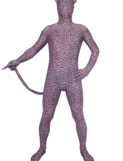 Combinaisons zentai animales Unisexe Rouge Lycra Leopard Zentai Suits