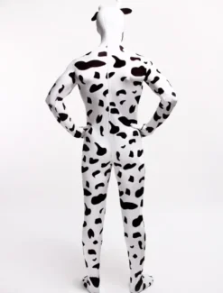 Combinaisons zentai animales Toussaint Cosplay Costume de zentai combinaison enveloppé unisexe en lycra spandex multicolore imprimé de Vache Déguisements Halloween