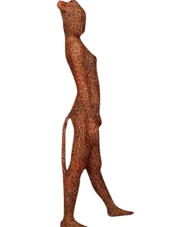 Combinaisons zentai animales Toussaint Cosplay Costume de zentai en fibre élastique de style de léopard Déguisements Halloween