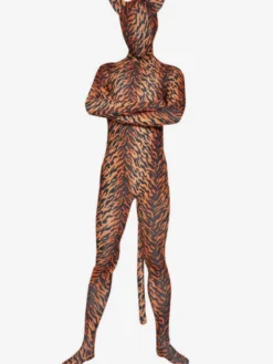 Combinaisons zentai animales Toussaint Cosplay Costume Tigre imprimer Lycra Spandex Zentai Suit Déguisements Halloween