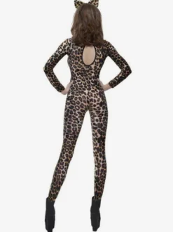 Combinaisons zentai animales Halloween Combinaison zentai sexy à imprimé léopard pour femme