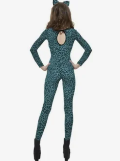 Combinaisons zentai animales Halloween Combinaison zentai sexy à imprimé léopard pour femme