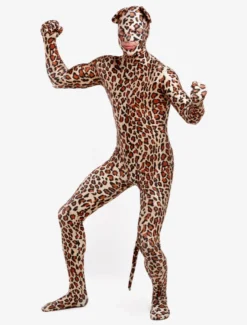 Combinaisons zentai animales Zentai Animal En Lycra Spandex à Motif Léopard Déguisements Halloween