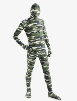 Combinaisons zentai camouflage Costume populaire de zentai enveloppé unisexe en lycra spandex multicolore camouflage Halloween