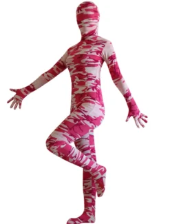 Combinaisons zentai camouflage Halloween Costume Lycra spandex Zentai Costume Camo complet du corps féminin Déguisements Halloween