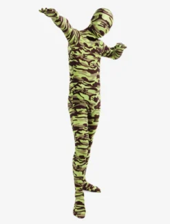 Combinaisons zentai camouflage Costume de zentai multicolore camouflage en lycra spandex enveloppé Halloween