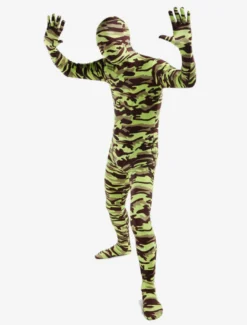 Combinaisons zentai camouflage Costume de zentai multicolore camouflage en lycra spandex enveloppé Halloween